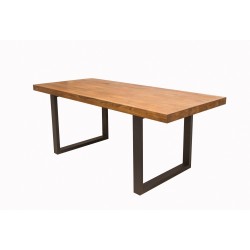Oak ECO table with straight edge