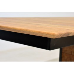 Oak  ECO table with 45°angle edge
