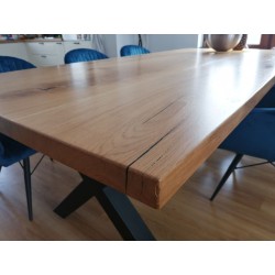 Oak PREMIUM table with straight edge
